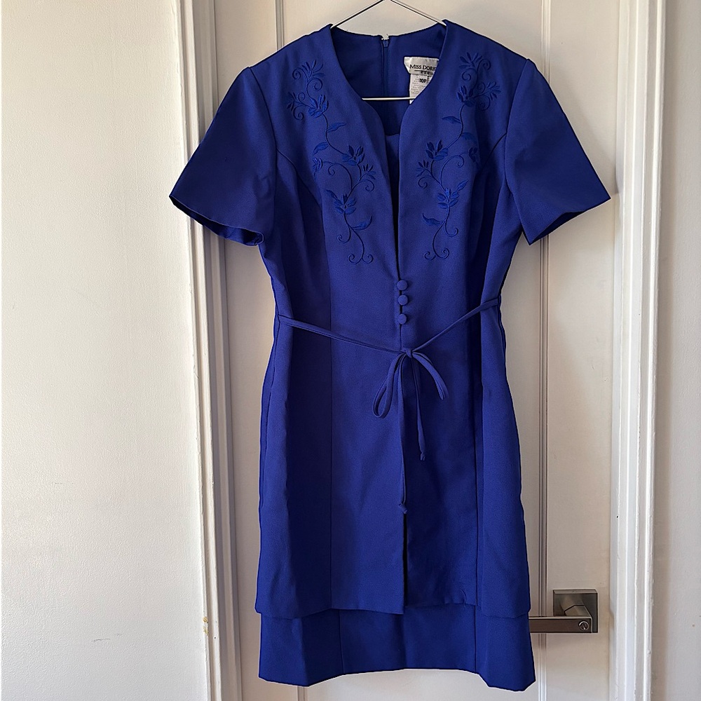Miss Dorby Petite Blue Vintage Dress